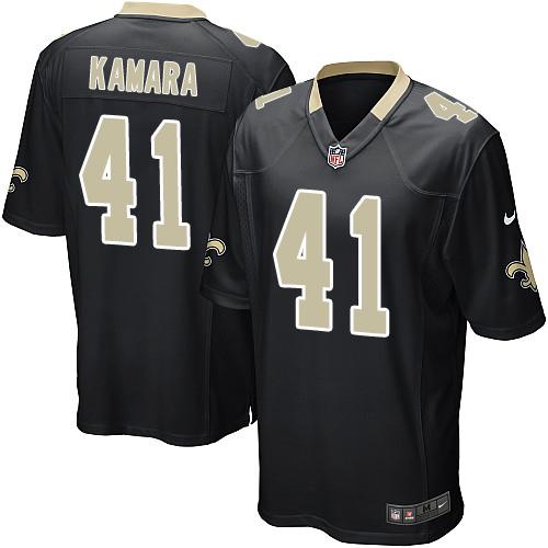 Nike Saints #41 Alvin Kamara Black Team Color Youth Stitched NFL Elite Jersey